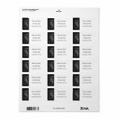 ヴィンテージカメラのレンズ名と住所 シール (フルシート)