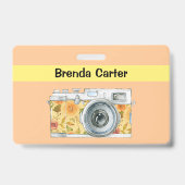 ヴィンテージカメラの名前 バッジ (裏面)