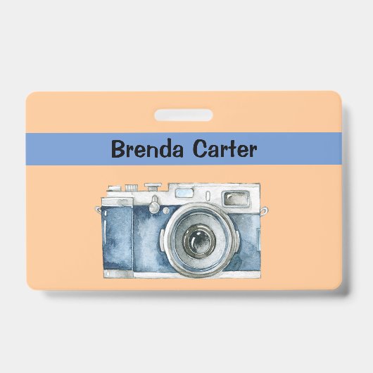 ヴィンテージカメラの名前 バッジ (正面)