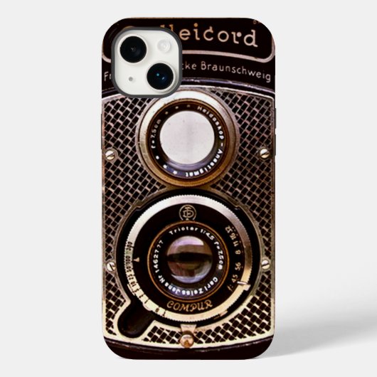 ヴィンテージカメラのrolicord art deco Case-Mate iPhoneケース (裏面)