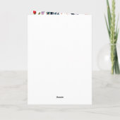ヴィンテージカメラのSave the Date ノートカード (裏面)