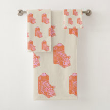 ヴィンテージカメラアートワーク（オレンジとピンク）