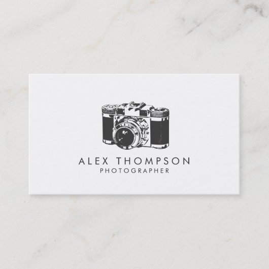 ヴィンテージカメラカメラマン名刺 名刺 (正面)