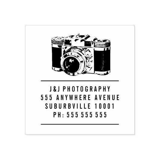 ヴィンテージカメラカメララバースタンプ ラバースタンプ (インプリント)