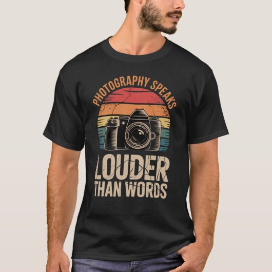 ヴィンテージカメラグラフィック Tシャツ (正面)