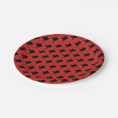 ヴィンテージカメラパターンホームシアター ペーパープレート (アングル)