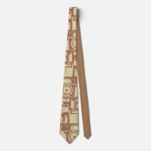 ヴィンテージカメラパターン（茶色）