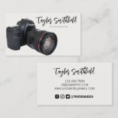 ヴィンテージカメラビデオ撮影名刺 名刺 (正面/裏面)