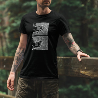 ヴィンテージカメラフィルム前進レバースケッチ Tシャツ