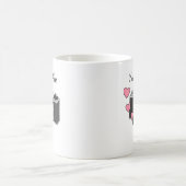 ヴィンテージカメラフォトグラファーのカスタムウェディングマグカップ コーヒーマグカップ (中央)