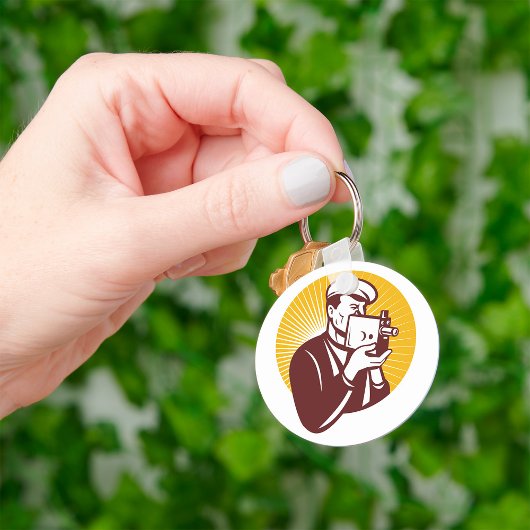 ヴィンテージカメラマンキーチェーン キーホルダー