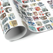 ヴィンテージカメラモンタージュ ラッピングペーパー (ロールコーナー)