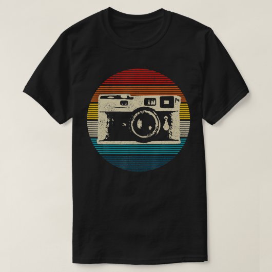 ヴィンテージカメラレトロ写真撮影者ギフト Tシャツ (デザイン正面)