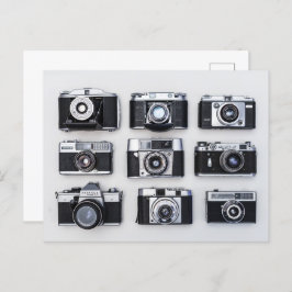 ヴィンテージカメラレトロ旧クラシック型 ポストカード