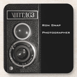 ヴィンテージカメラレンズセット6ドリンクコースター コースター