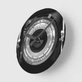 ヴィンテージカメラレンズ ラウンド壁時計 (傾斜)