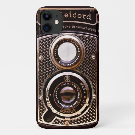 ヴィンテージカメラロールコードアートデコ Case-Mate iPhoneケース (裏面)