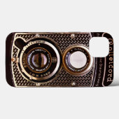 ヴィンテージカメラロールコードアートデコ  Case-Mate iPhoneケース (裏面 (横))