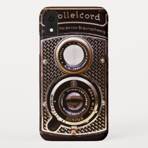ヴィンテージカメラロールコードアートデコ iPhone XRケース