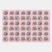 ヴィンテージカメラ及びビデオレコーダレトロ誕生日 ラッピングペーパーシート (正面)