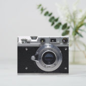 ヴィンテージカメラ収集ロシアの01 Lのコピー ポストカード (スタンド正面)