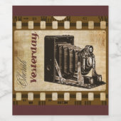 ヴィンテージカメラ撮影フィルム ワインラベル (シングルラベル)