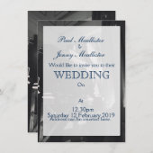 ヴィンテージカメラ撮影プリント 招待状 (正面/裏面)