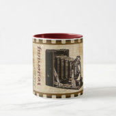 ヴィンテージカメラ撮影映画ノスタルジアの思い出 マグカップ (中央)