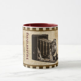 ヴィンテージカメラ撮影映画ノスタルジアの思い出 マグカップ
