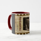 ヴィンテージカメラ撮影映画ノスタルジアの思い出 マグカップ (正面左)