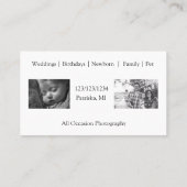 ヴィンテージカメラ撮影用名刺 名刺 (裏面)