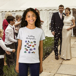 ヴィンテージカメラ結婚撮影者 Tシャツ