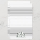 ヴィンテージカメラ黒線文房具 (正面/裏面)