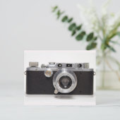 ヴィンテージカメラ11 German Rangefinder by L - ポストカード (スタンド正面)