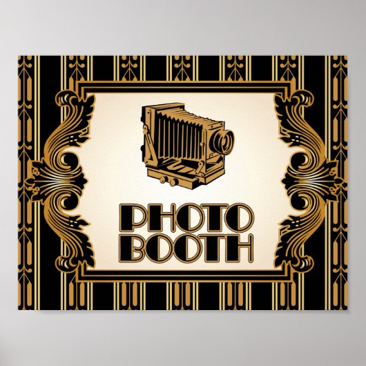 ヴィンテージカメラ1920のフォトブースポスター ポスター (正面)
