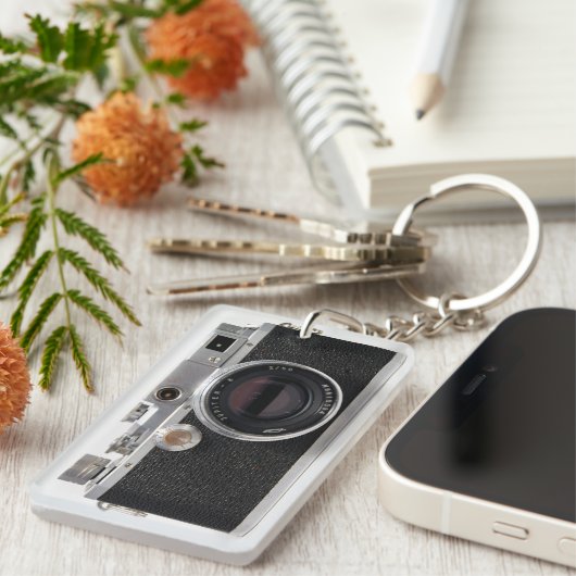 ヴィンテージカメラ3日本の lモノグラムAKのコピー キーホルダー (正面右)
