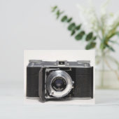 ヴィンテージカメラ5ドイツ折り畳みカメラ葉書 ポストカード (スタンド正面)
