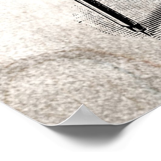 ヴィンテージカメラ – アンティークカメラ撮影レトロ ポスター (角)