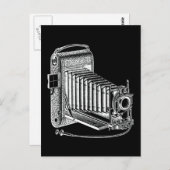 ヴィンテージカメラ – アンティークカメラ撮影レトロ ポストカード (正面/裏面)