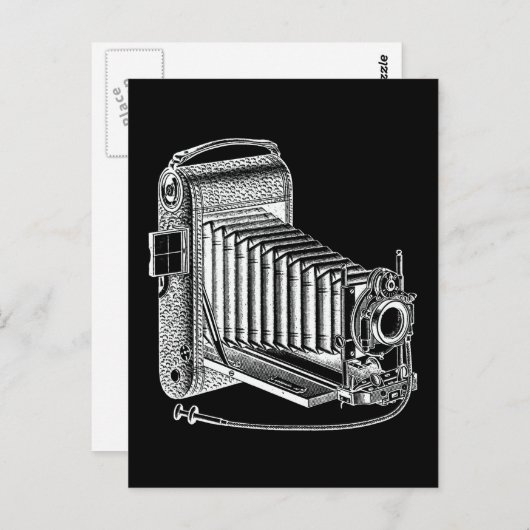 ヴィンテージカメラ – アンティークカメラ撮影レトロ ポストカード (正面/裏面)