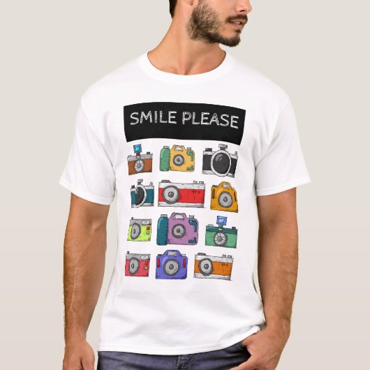ヴィンテージカメラ!カメラ愛好家、写真家 Tシャツ (正面)