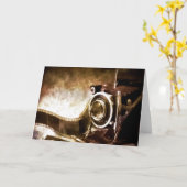 ヴィンテージカメラ カード (黄色い花)