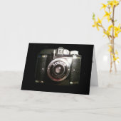 ヴィンテージカメラ。 カード (黄色い花)