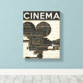 ヴィンテージカメラ キャンバスプリント (インサイチュ (ウッドフロア))