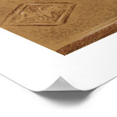 ヴィンテージカメラ – セピア調の鉛筆スケッチ ポスター (角)