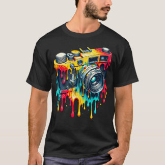 ヴィンテージカメラ フォトグラファー 写真 Tシャツ