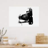 ヴィンテージカメラ ポスター (キッチン)