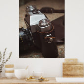 ヴィンテージカメラ ポスター (キッチン)