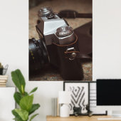 ヴィンテージカメラ ポスター (ホームオフィス)