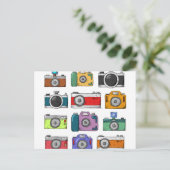 ヴィンテージカメラ ポストカード (スタンド正面)